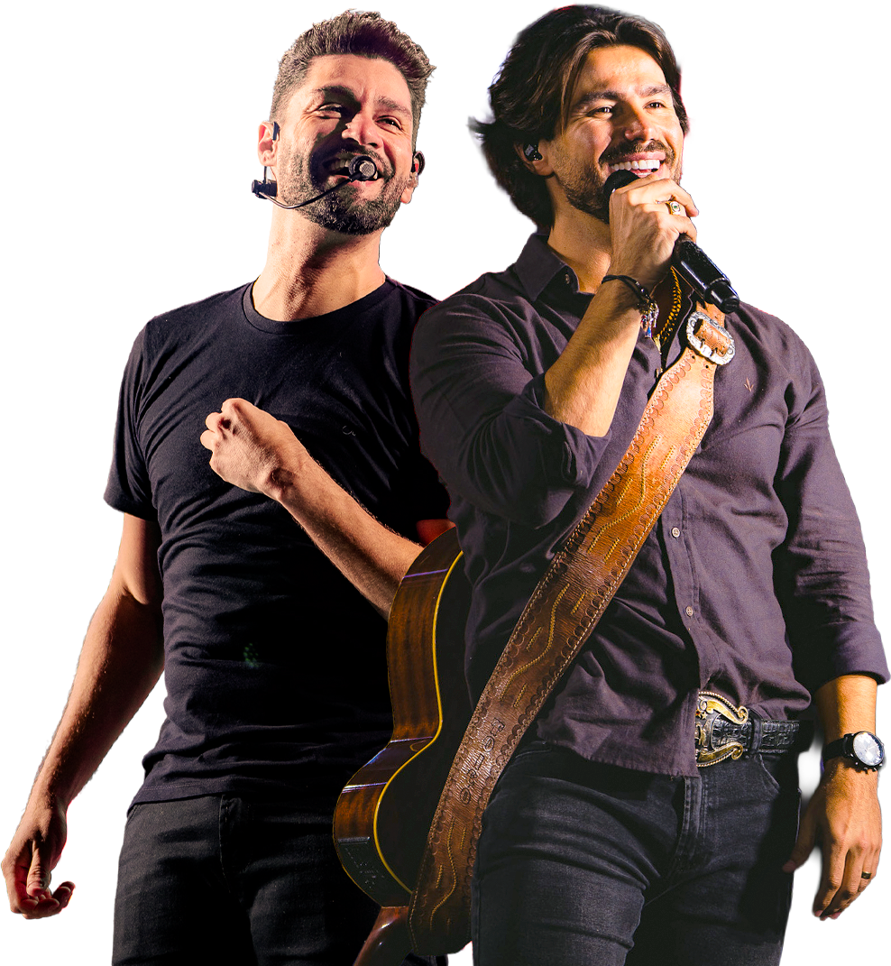 Munhoz e Mariano no palco